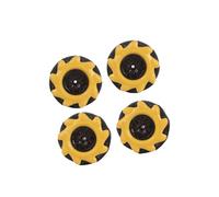 Piezas De Robot De Ruedas Mecanum: Juego De Transmisión Omnidireccional, Bujes ABS Resistentes Al Desgaste | Kit De Ruedas De Chasis De 48mm Con Configuración Izquierda Derecha, Rueda Omni Con Capaci