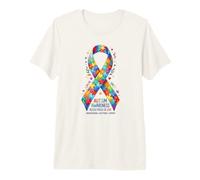 Piezas de Rompecabezas de Cinta de concienciación sobre el Autismo Camiseta Premium