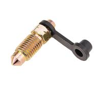 Piezas de Tornillo 1 Unidad De Bomba Freno Disco Motocicleta, Inferior, Pinza Subcilindro, Drenaje Aceite Escape, Tornillo con Tapa Goma(M10x1.25 Gold)