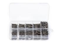 Piezas de Tornillo 340 Unids/Set 5/6/8/10/12/14/16/18/20mm Tornillos M3 De Acero Inoxidable Surtidos con Tuercas Juego Casquillos Perno