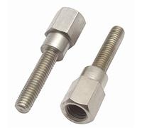 Piezas de Tornillo Adaptador De Espejo Trasero para Motocicleta, 2 Uds., M8, 8mm A 6mm, M6, Macho, Hembra, Mano Derecha, Tornillos Alargadores Y Altura