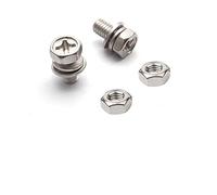 Piezas de Tornillo Juego De 2 Tuercas Y Tornillos Universales para Motocicleta, Scooter, ATV, Dirt Bike, Batería, M5x10mm, M6x12mm, 4Ah, 5Ah, 6AH, 7Ah(M5x10mm Type 2)