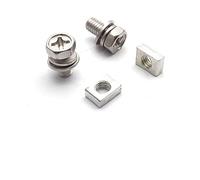 Piezas de Tornillo Juego De 2 Tuercas Y Tornillos Universales para Motocicleta, Scooter, ATV, Dirt Bike, Batería, M5x10mm, M6x12mm, 4Ah, 5Ah, 6AH, 7Ah(M5x10mm Type 1)