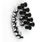 Piezas de Tornillo M4 * 16 Deflectores De Parabrisas Kits Pernos Kit Carenado Motocicleta para Ducati Panigale 899 2013-2015 959 2016-2019 1199 2011-2014 1299 2015-2019(Silver)