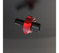 Piezas de Tornillo Motocicleta para Honda XLV 600 650 700 TRANSALP XL600V XL650V XL700V XLV600 M8 * 1,25/M10,5 Tornillo De Ajuste Cable Embrague Universal(Red 8mm)