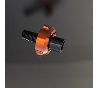 Piezas de Tornillo Motocicleta para Honda XLV 600 650 700 TRANSALP XL600V XL650V XL700V XLV600 M8 * 1,25/M10,5 Tornillo De Ajuste Cable Embrague Universal(Orange 8mm)