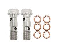 Piezas de Tornillo Perno De Pinza Freno para Motocicleta, Tornillo Purga, Pezón M10X1.0MM/1,25 MM, Acero Inoxidable 304 para Honda Y para(B2set)