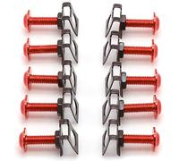 Piezas de Tornillo Pernos De Carenado Clips Sujeción Velocidad Tuercas Resorte Tornillo para Honda CBR 600 CBR900 CBR929 CBR954RR CBR1000 CBR1100 CB599 CB919 CBR1100XX(Rosso)