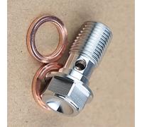 Piezas de Tornillo Pezón De Tornillo Purga M10X1.0MM/1,25 MM para Honda para 304 Perno Pinza Freno Motocicleta Acero Inoxidable(WFQ-1.0)