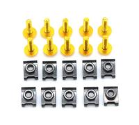 Piezas de Tornillo Tornillos De Carenado para Motocicleta, Clips Sujeción, Kit Pernos Tuerca Resorte Cuerpo para Kawasaki Ninja 650R W800 SE Z750S ZR750 para Zephyr(Gold)
