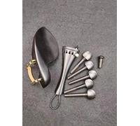 Piezas De Violín Accesorios Para Violín De 5 Cuerdas Herrajes Instalados Abrazadera Soporte De Cola Pasador De Afinador Fino Clavijas Barbada