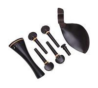 Piezas de Violín, Juego de Accesorios de Violín Antimanchas Duraderos, ébano y Boj, Calidad de Sonido Perfecta para Amantes de la Música para Regalo