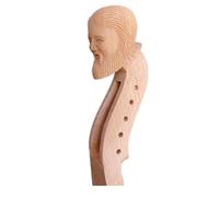 Piezas De Violín Violín 4/4 Con Clavijero Tallado A Mano De Arce Duro Natural Con Tallado De Animales(5 string R)