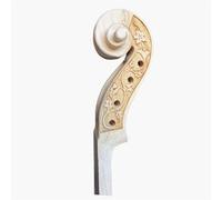 Piezas De Violín Violín 4/4 Con Clavijero Tallado A Mano De Arce Duro Natural Con Tallado De Animales(4 string -1)