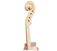 Piezas De Violín Violín 4/4 Con Clavijero Tallado A Mano De Arce Duro Natural Con Tallado De Animales(4 string St)