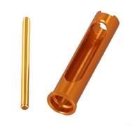 Piezas del carrete de la serie MAX4: manguito de eje giratorio y varilla de fijación de salida para modificación de rueda de caída de agua P4B4, aluminio Al (dorado)