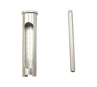 Piezas del carrete de la serie MAX4: manguito de eje giratorio y varilla de fijación de salida para modificación de rueda de caída de agua P4B4, aluminio Al (plata)