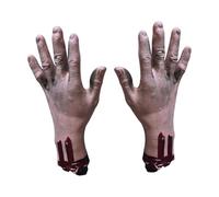 Piezas del cuerpo de Halloween, pies falsos de Halloween, accesorios para el cadáver de Halloween, decoración de casa embrujada, accesorios de Halloween, decoraciones espeluznantes de Halloween para