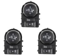 Piezas electromecánicas para automoción. Botón De Control Del Espejo Retrovisor Eléctrico Para Opel Insignia Para Vauxhall Astar(3 pcs)