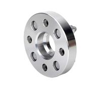 Piezas espaciador rueda Adaptador de junta forjada rueda PCD 4X114.3 CB 67.1 mm (2 piezas) para Longship junta brida rueda de barco largo M12X1.5(2PCS 20MM Silver)