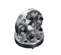 Piezas espaciador rueda Adaptador espaciador rueda aluminio PCD 5x114,3 15/20/25/30/35/40mm centrado cubo 67,1mm 5 espárragos para Hyundai Universal Car(2pcs 25mm Silver)