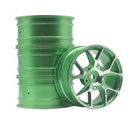 Piezas EspecíFicas RC para 94122 94123 FW06 D3 D4 4 Uds. 1 Juego Llanta Metal Aleación De Aluminio 52mm Adaptarse Al Modelo RC Carretera para Accesorios Coches Carreras(Green)