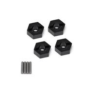 Piezas EspecíFicas Rc Para Arrma 3S Para Senton Para Vorteks Para Typhon Big Para Rock Para Granite 1/10 4 Piezas Para Cubo Hexagonal Rueda Metal 14 Mm Mejora Coche RC(Black)