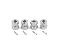 Piezas EspecíFicas Rc Para Arrma 6S Para Kraton Para Typhon Para Outcast Para Mojave Para Felony 1/7 Rueda De Metal De 17 Mm Hex RC Crawler Accesorios Actualización Y Reemplazo(Silver)