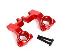 Piezas EspecíFicas RC para Arrma para Gorgon 4x2 1/10 Piezas Mejora Metal Bloque Dirección Soporte para Cubo Brazo Suspensión RC Piezas Mejora Coche(Red,Steering Block)