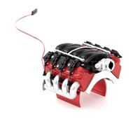 Piezas EspecíFicas RC para Axial para Traxxas para SCX10 II III para TRX4 D90 para Redcat 1/10 LS7 V8 Ventilador De Refrigeración del Radiador Disipador De Calor RC Crawler Car