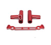 Piezas EspecíFicas RC para FS para Racing para Tank para Atom Sharks Leopard para Focus 6S 1/8 Grupo Dirección De Metal Conjunto Dirección Piezas para Coches RC(Red)