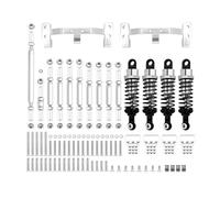 Piezas EspecíFicas Rc Para Mn D90 Para Mn99S Barra Enlace Metal Soporte Montaje Tracción Juego Amortiguadores Piezas Actualización Coche RC Accesorios(White)