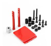 Piezas EspecíFicas RC para MST para Yokomo para Sakura para 3racing D5s D5 D5mr Yd-2 Yd2 Poste Cuerpo Fijo Invisible RC Piezas Mejora Coche Accesorios(Red,Rear)