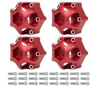 Piezas EspecíFicas RC para Pro-Line para Racing PRO633701 PL28 MX28 1/10 4 Uds Hexagonal Aluminio 6x30 A 12mm RC Reparación Coches Modificar Piezas Mejora(Red)