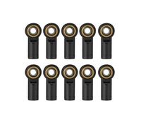Piezas EspecíFicas RC para Tamiya para TRX-4 para Axial para Scx10 CC01 1/10 Aluminio M3 CCW Rosca Barra De Enlace Junta Cabeza De Extremo Esférico RC Crawler Car(Black)