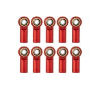 Piezas EspecíFicas RC para Tamiya para TRX-4 para Axial para Scx10 CC01 1/10 Aluminio M3 CCW Rosca Barra De Enlace Junta Cabeza De Extremo Esférico RC Crawler Car(Red)
