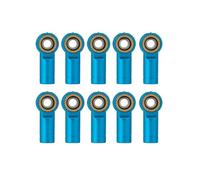 Piezas EspecíFicas RC para Tamiya para TRX-4 para Axial para Scx10 CC01 1/10 Aluminio M3 CCW Rosca Barra De Enlace Junta Cabeza De Extremo Esférico RC Crawler Car(Blue)