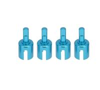 Piezas EspecíFicas RC para Tamiya para TT01 para TT02 TT01D TT01E DF-02 M05 M06 1/10 Copa De Junta De Caja Cambios De Metal Copa Diferencial Copa Diferencial Piezas De Coche RC(4pcs Big Blue)