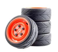 Piezas EspecíFicas RC para Tamiya para TT01 para TT02 XV01 TA06 PTG-2 para Hpi WR8 para Kyosho para Hsp 1/10 Neumáticos De Coche RC En Carretera Rueda Neumático Deriva(Red,C)