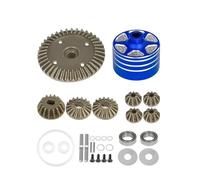 Piezas EspecíFicas RC para Tamiya XV-02 MB-01 XM-01 22049 1/10 Caja Diferencial De Metal Y Juego Engranajes 39T RC Piezas Mejora Coche Accesorios(Blue,A)