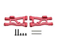 Piezas EspecíFicas RC para Traxxas para 4 Tec 2,0 3, Brazos Suspensión Trasera Aluminio 1 Par RC Reparación Coches Modificar Piezas Mejora Accesorios(Red)