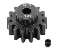 Piezas EspecíFicas RC para Traxxas para Arrma para Losi 1/8 1/10 Acero 5 Mm M1.5 Metal Piñón Engranaje Motor Engranaje 12T 18T Motor RC Accesorios para Auto(14T)