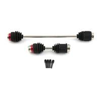 Piezas EspecíFicas RC para Traxxas para E-Revo Erevo 2.0 1/10 Accesorios Ejes De Transmisión Centrales CVD 8655R con Botas Piezas Actualización Coche RC(Black)
