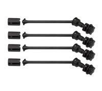 Piezas EspecíFicas RC para Traxxas para Maxx para WideMaxx 1/10 Eje Transmisión Extendido CVD Acero Metálico con Hexágono Rueda Estriado 8996X Piezas Mejora Coches RC(Black,C)