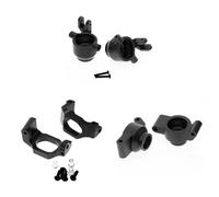 Piezas EspecíFicas RC para Traxxas para Maxx para Widemaxx 8937 8932 8952 1/10 Bloques De Dirección Metálicos Cubos Rueda C Soportes Eje Piezas Mejora para Coches RC(Black,B)