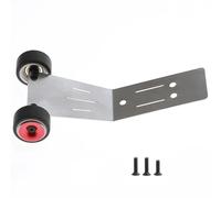 Piezas EspecíFicas RC para Traxxas para Mini para Maxx Barra Metal con Ruedas Juguetes RC Reparación Modificar Modelos Componentes Pieza Actualización Accesorios(Red)