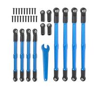 Piezas EspecíFicas RC para Traxxas para Summit para Revo 3,3 1/10 8 Uds Varilla Empuje Metal Enlaces Dedo Pie Tensor 5319X 5338R D251 Accesorios Piezas Coche RC(Blue)