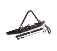 Piezas EspecíFicas Rc Para Traxxas Para TRX-4 Para Axial Para SCX10 II 90046 1/10 Parachoques Delantero De Aleación Con Luces Lámpara RC Crawler Piezas Y Accesorios De Repuesto