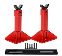 Piezas EspecíFicas RC para Traxxas para TRX-4 Scx-10 1/10 para Universal Metal Hi-Lift Jack Stand Set RC Crawler Reparación Modificar Piezas De Mejora Accesorios(Red)