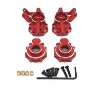 Piezas EspecíFicas RC para Traxxas para Trx4 para Trx6 HB para Toys R1001 R1002 R1003 1/10 Portal Eje Engranaje Carcasa Tapa Diferencial Montaje Piezas De Coche RC(Red,B)